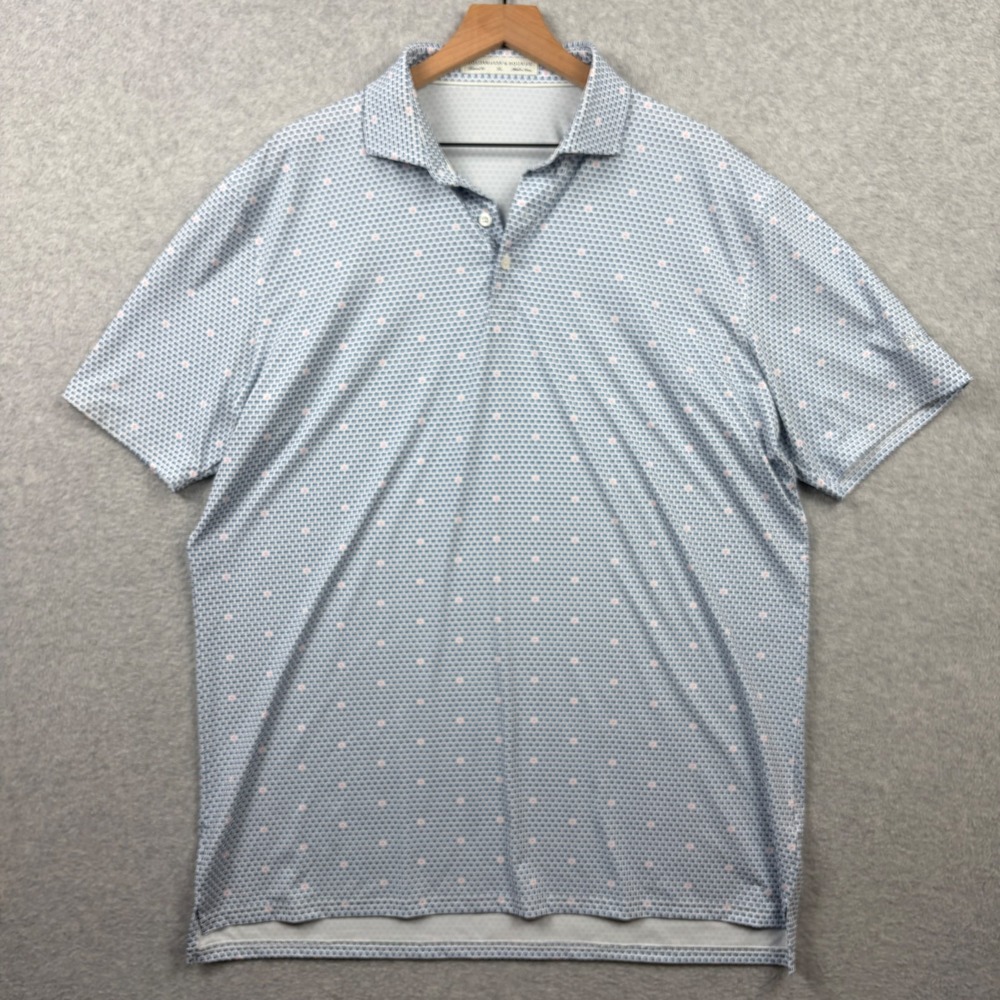 Holderness & Bourne Polo Shirt Mens XL The Elgin Cocktail Print Golf Performance